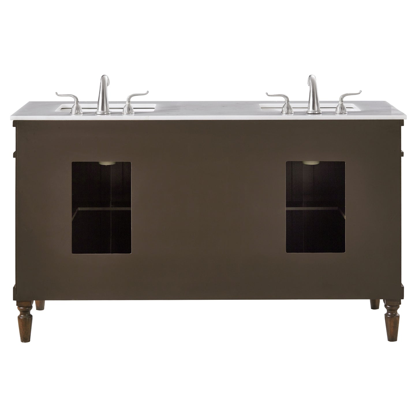 VF13060DWT 60" Single Bathroom Vanity Set in Walnut