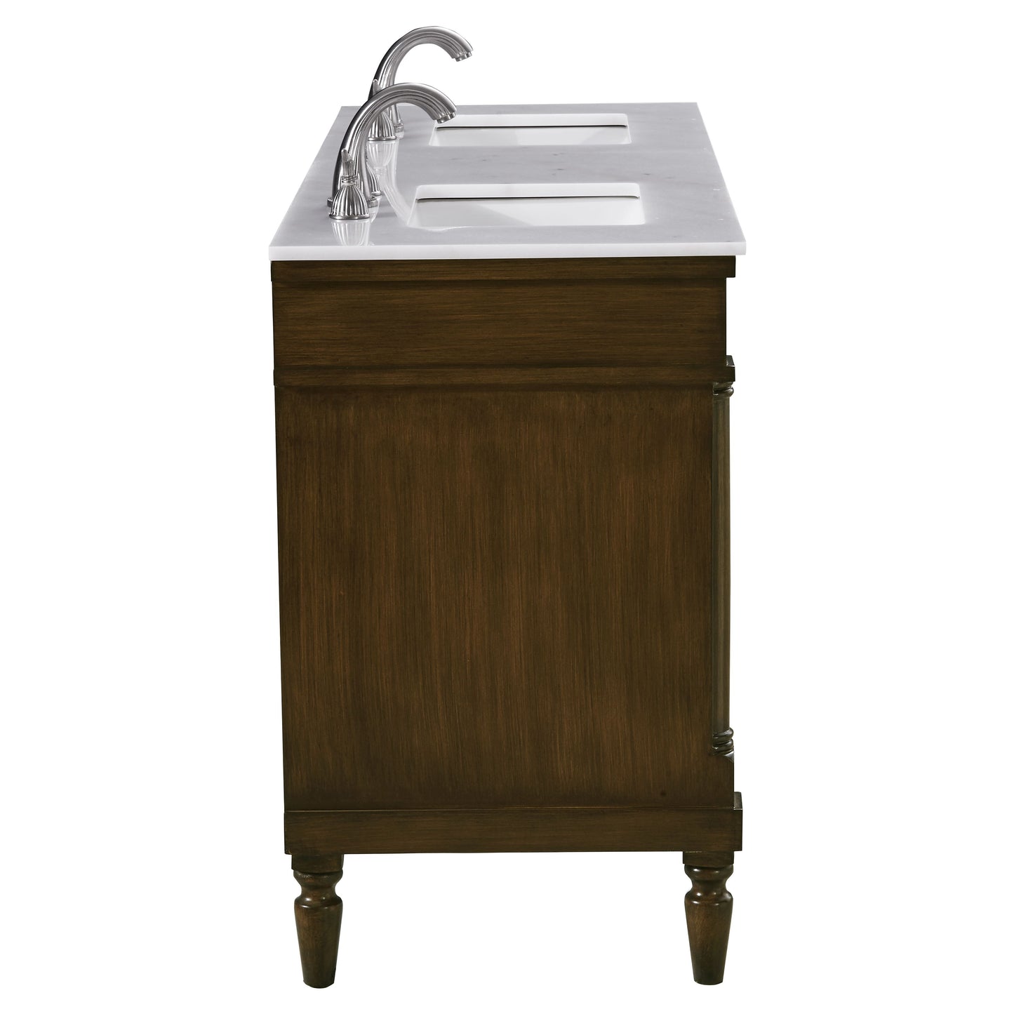 VF13060DWT 60" Single Bathroom Vanity Set in Walnut