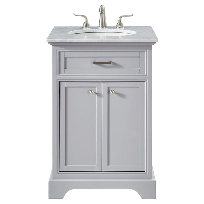 VF15024GR 24" Single Bathroom Vanity Set in Light Grey