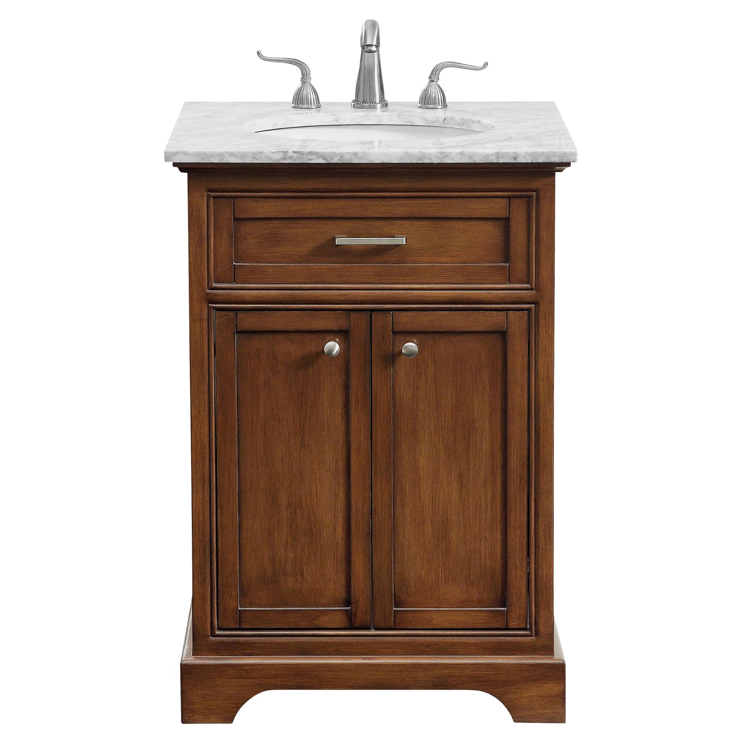 VF15024TK 24" Single Bathroom Vanity Set in Teak