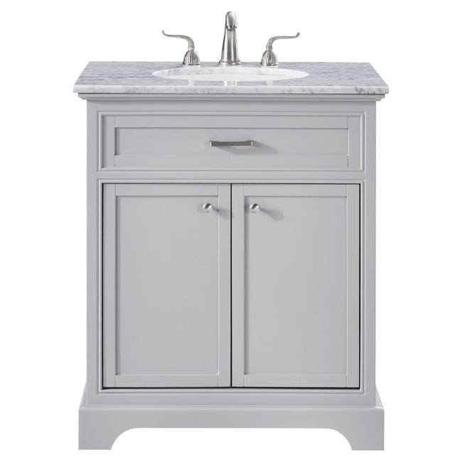 VF15030GR 30" Single Bathroom Vanity Set in Light Grey