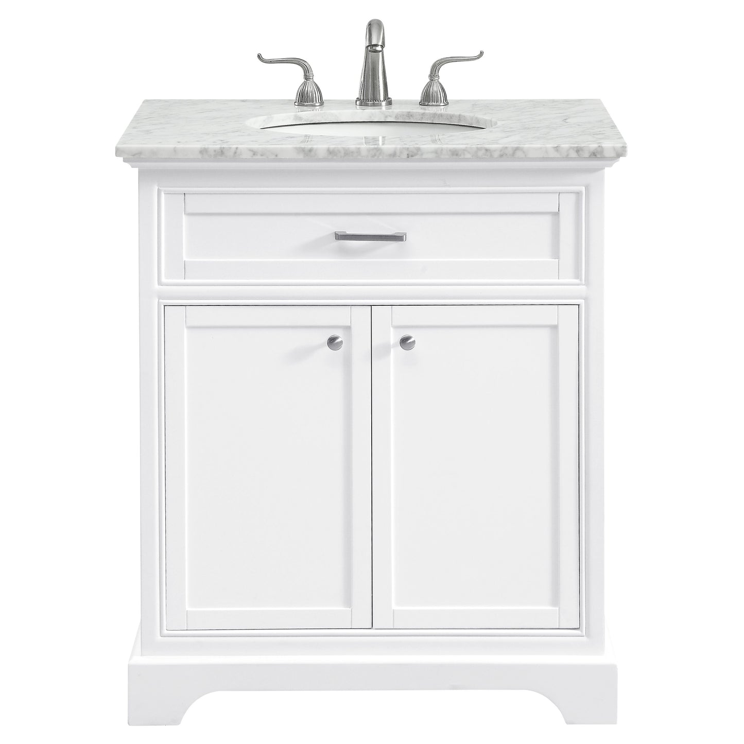VF15030WH 30" Single Bathroom Vanity Set in White