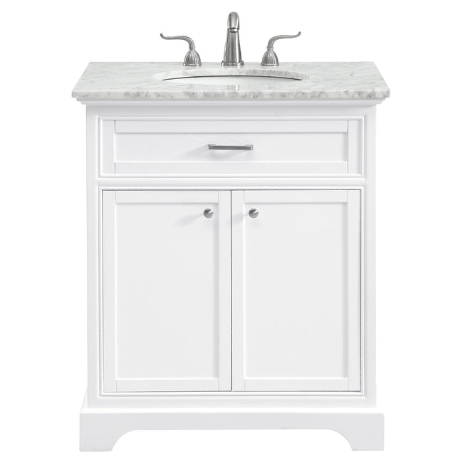 VF15030WH 30" Single Bathroom Vanity Set in White