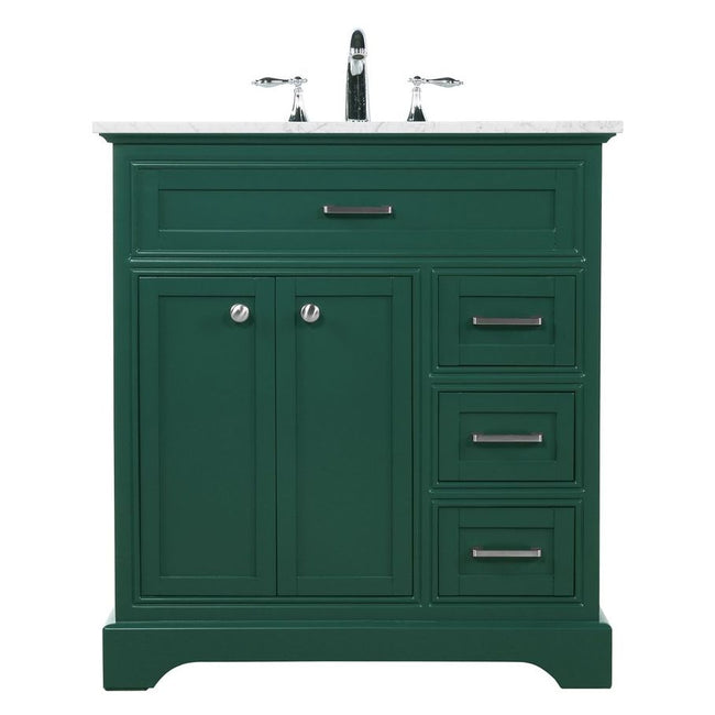 VF15032GN 32" Single Bathroom Vanity in Green