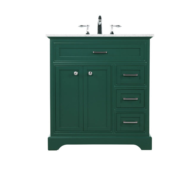 VF15032GN 32" Single Bathroom Vanity in Green