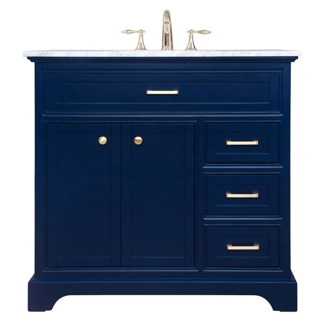 VF15036BL 36" Single Bathroom Vanity in Blue