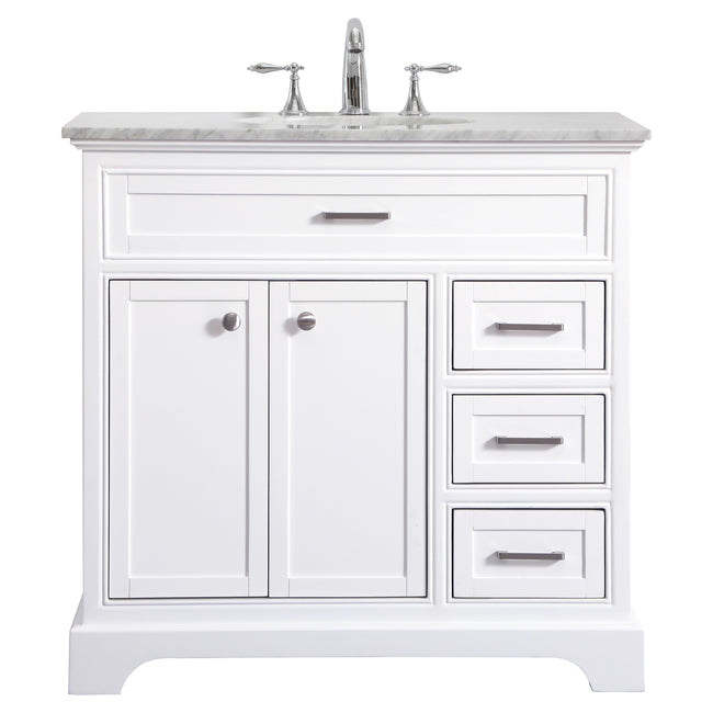 VF15036WH 36" Single Bathroom Vanity Set in White