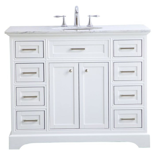 VF15042WH 42" Single Bathroom Vanity Set in White
