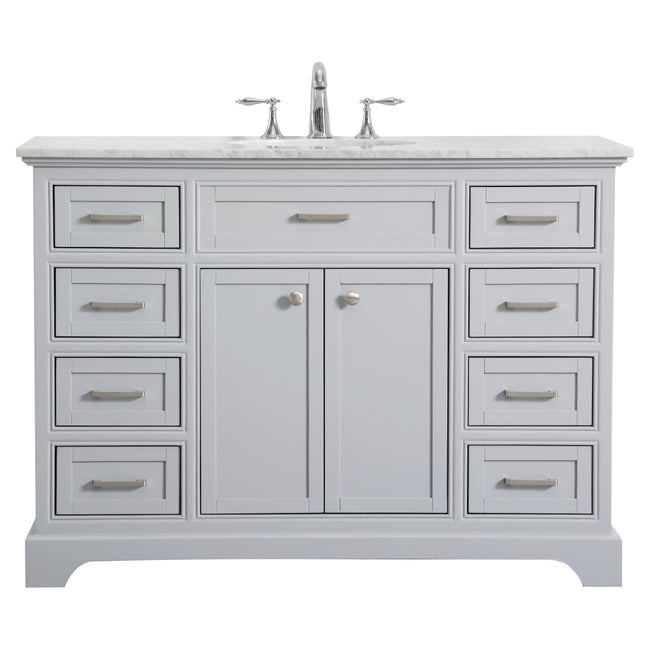 VF15048GR 48" Single Bathroom Vanity Set in Light Grey
