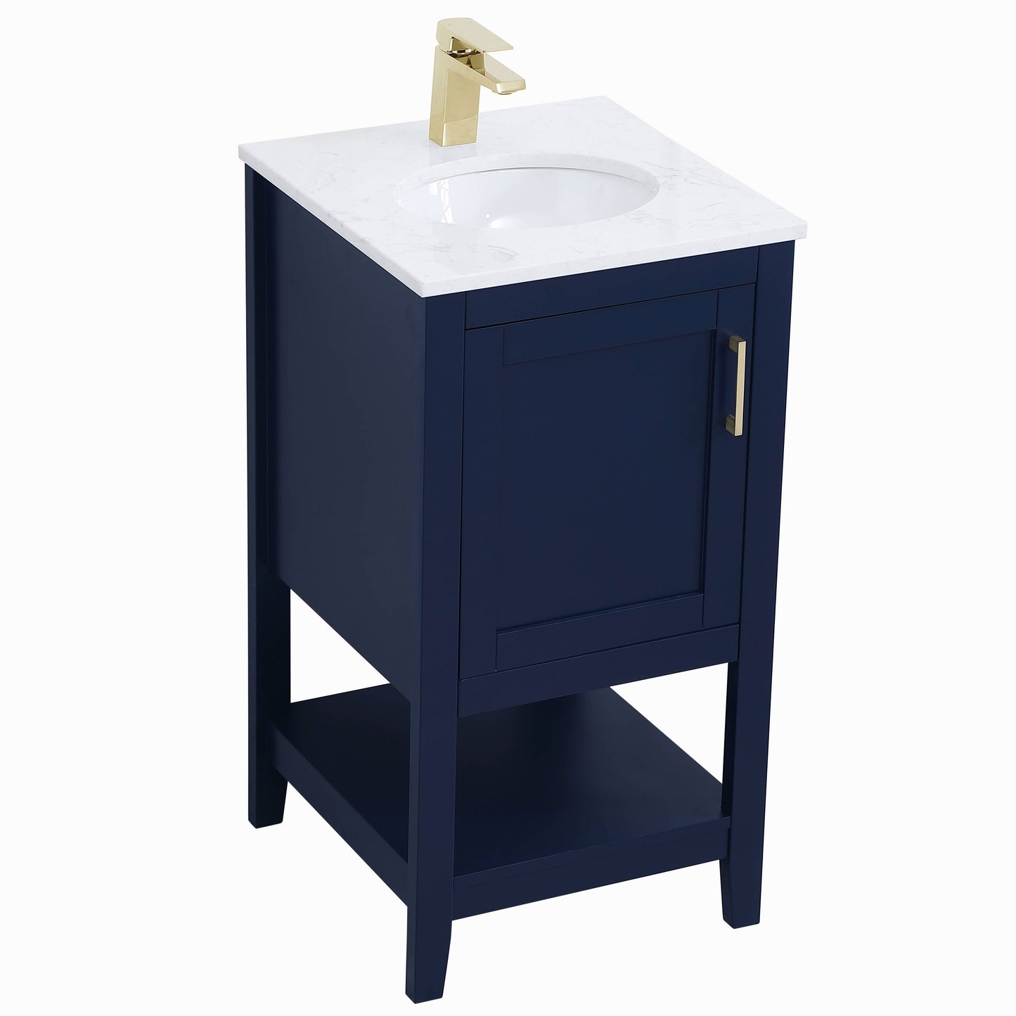 VF16018BL 18" Single Bathroom Vanity in Blue