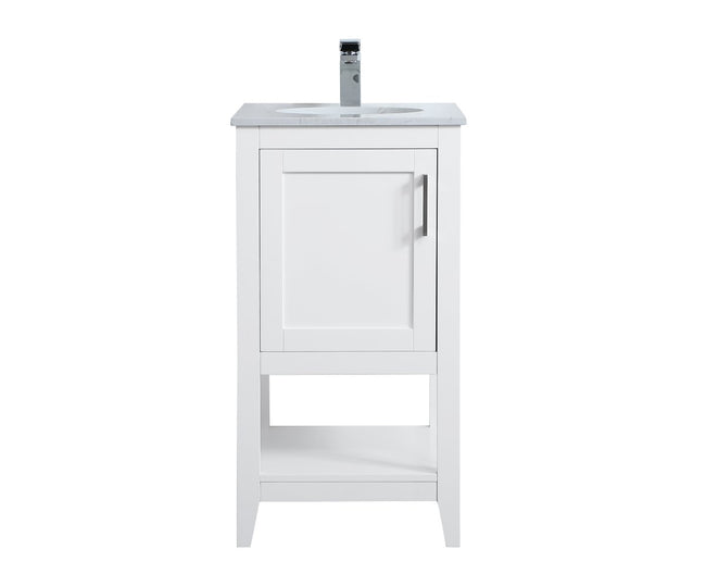 VF16018WH 18" Single Bathroom Vanity in White