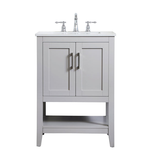 VF16024GR 24" Single Bathroom Vanity in Grey