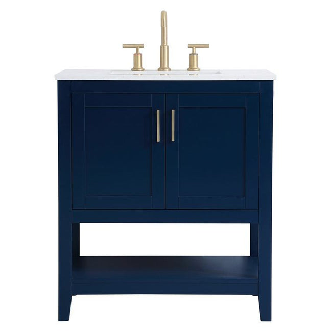 VF16030BL 30" Single Bathroom Vanity in Blue