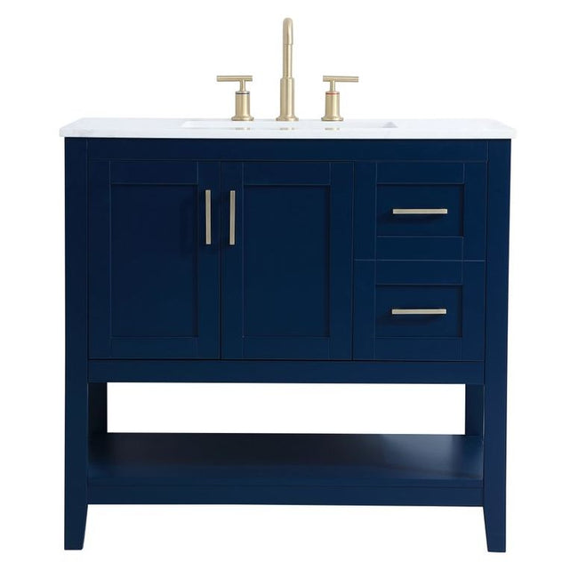 VF16036BL 36" Single Bathroom Vanity in Blue