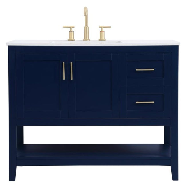 VF16042BL 42" Single Bathroom Vanity in Blue