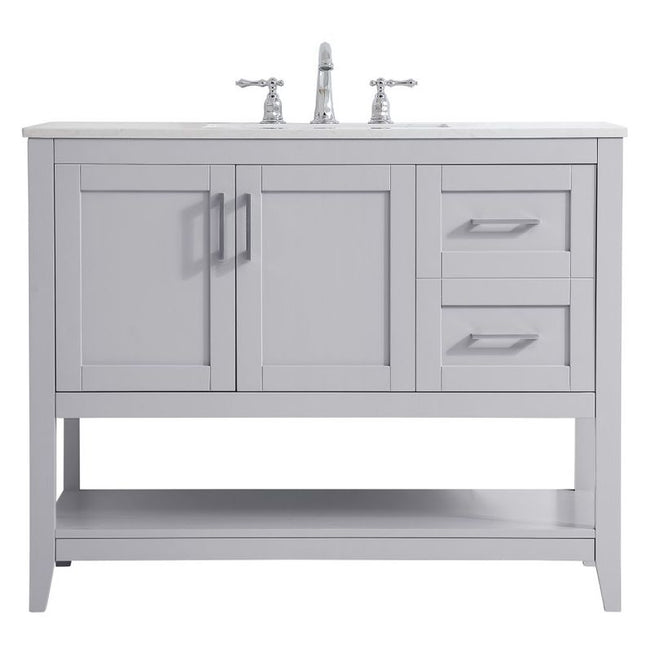 VF16042GR 42" Single Bathroom Vanity in Grey