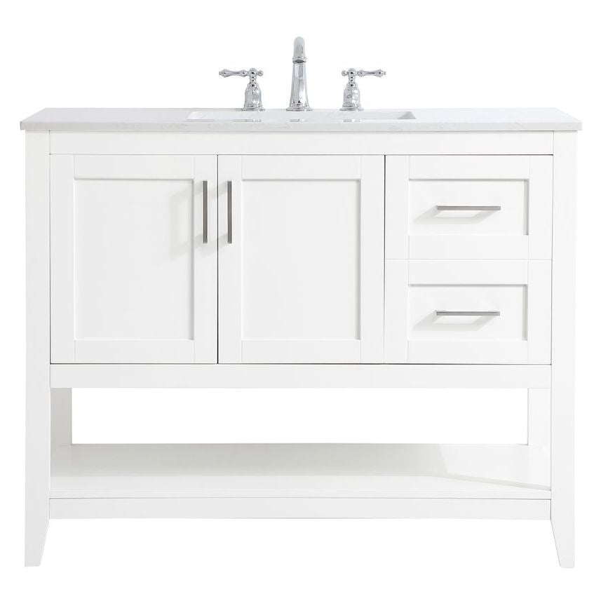 VF16042WH 42" Single Bathroom Vanity in White