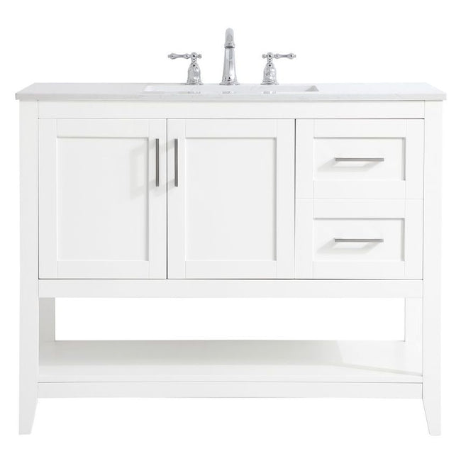 VF16042WH 42" Single Bathroom Vanity in White