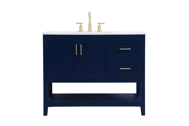 VF16042BL 42" Single Bathroom Vanity in Blue