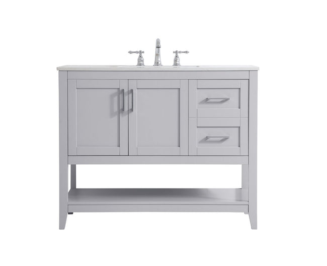 VF16042GR 42" Single Bathroom Vanity in Grey