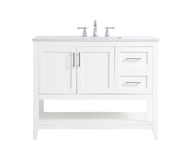 VF16042WH 42" Single Bathroom Vanity in White