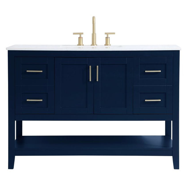 VF16048BL 48" Single Bathroom Vanity in Blue