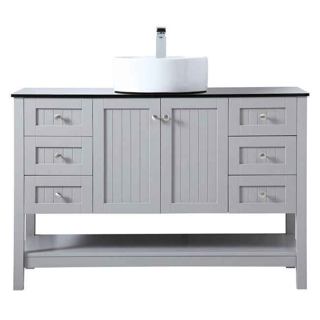 VF16248GR 48" Vessel Sink Bathroom Vanity in Gray