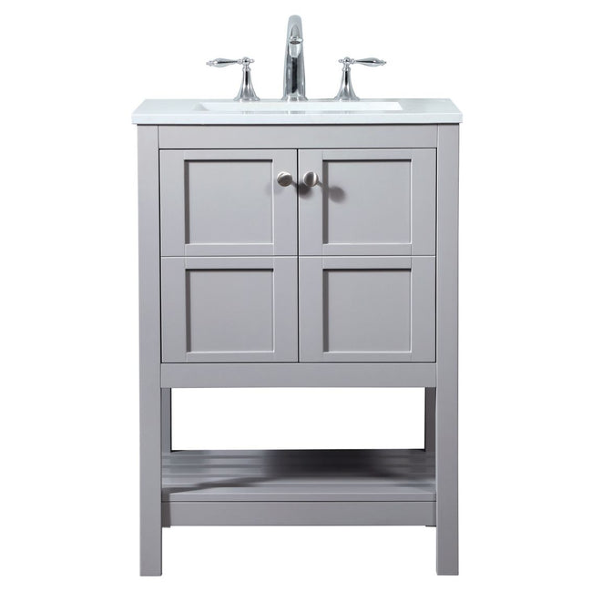VF16424GR 24" Single Bathroom Vanity in Grey