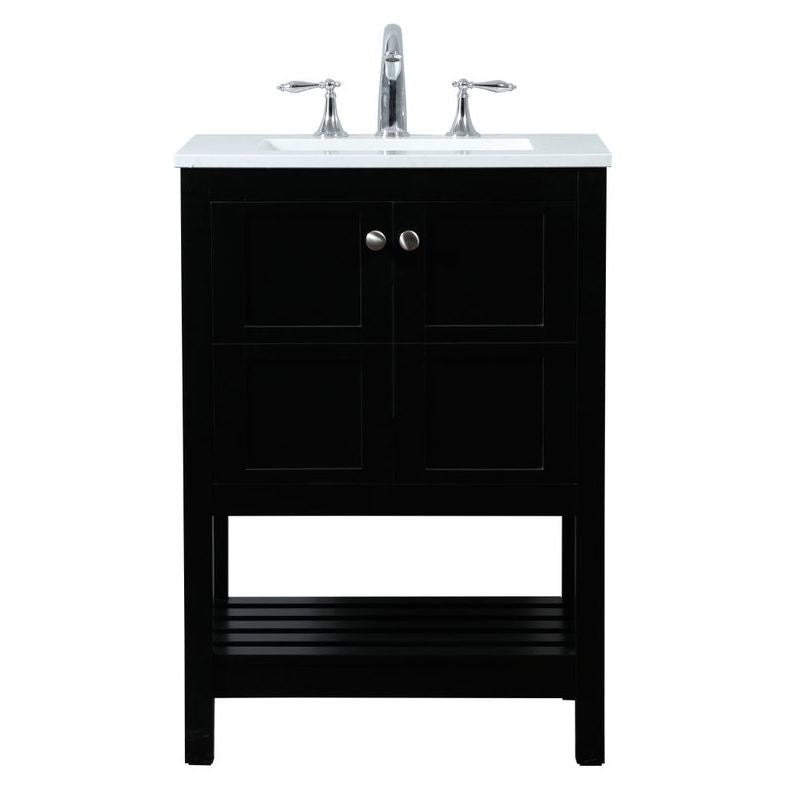 VF16424BK 24" Single Bathroom Vanity in Black