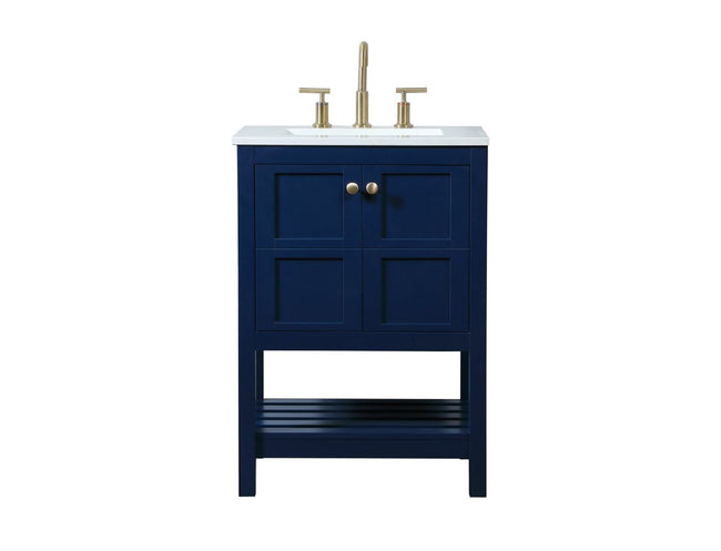 VF16424BL 24" Single Bathroom Vanity in Blue