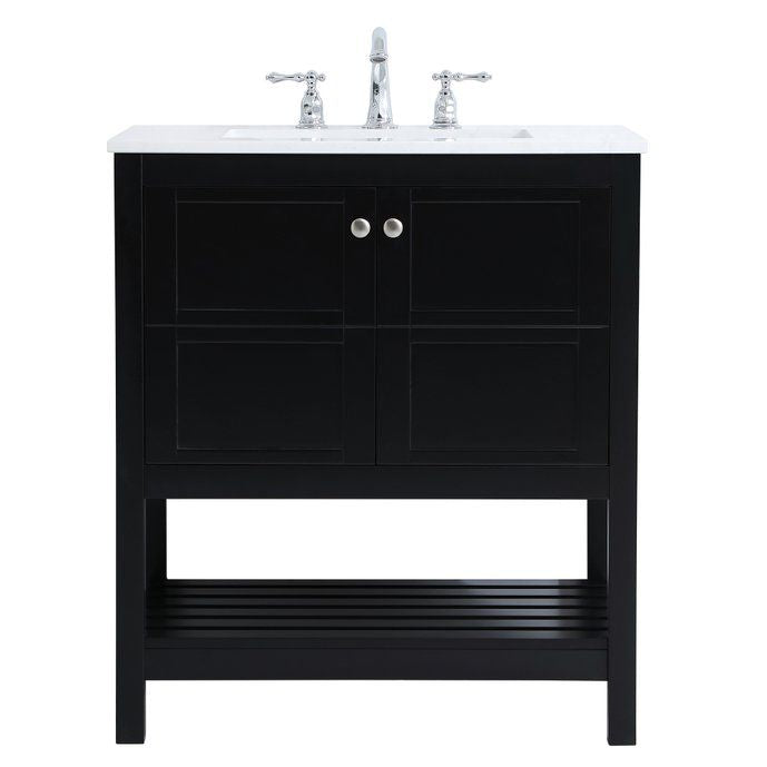VF16430BK 30" Single Bathroom Vanity in Black