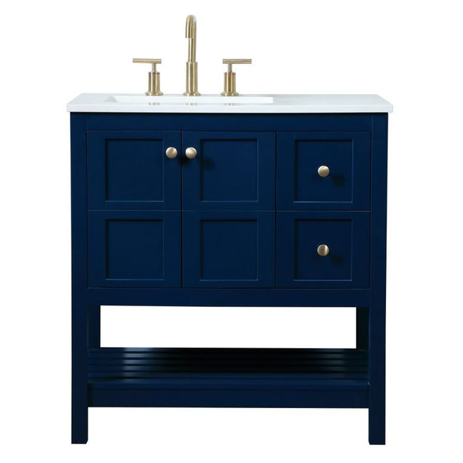 VF16432BL 32" Single Bathroom Vanity in Blue