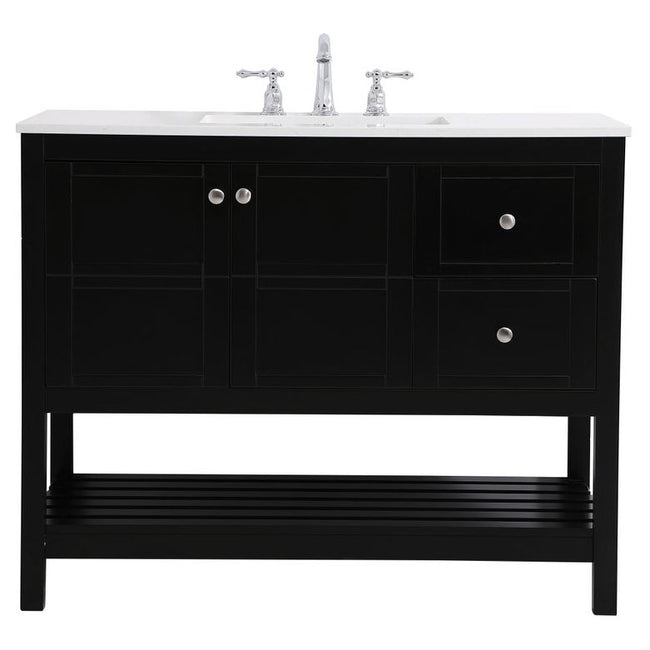 VF16442BK 42" Single Bathroom Vanity in Black