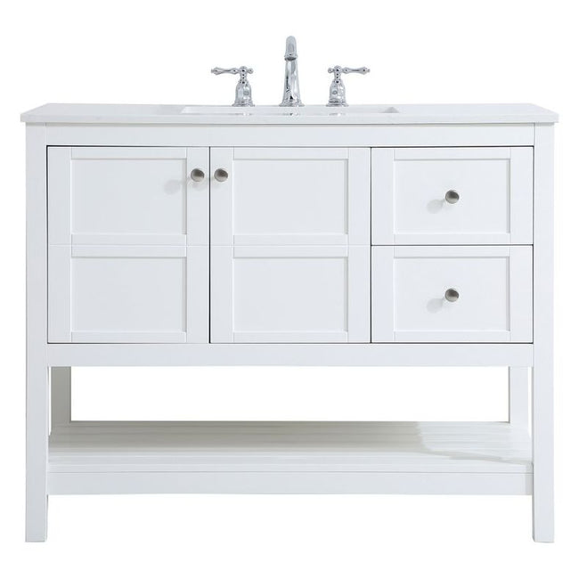 VF16442WH 42" Single Bathroom Vanity in White