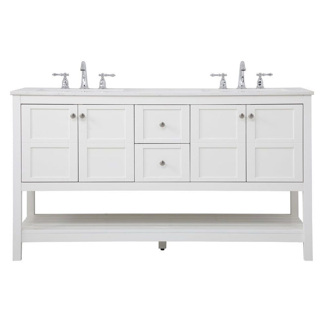 VF16460DWH 60" Single Bathroom Vanity in White