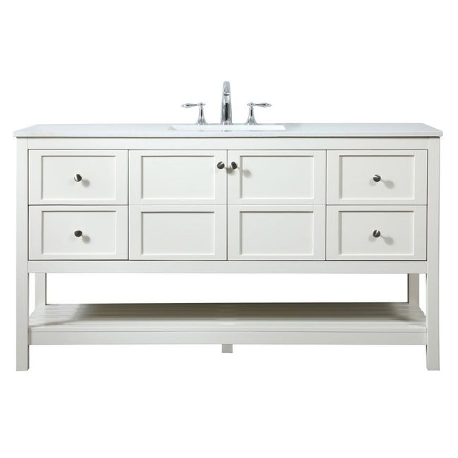 VF16460WH 60" Single Bathroom Vanity in White