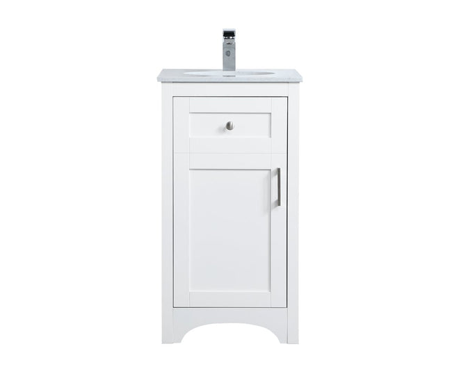 VF17018WH 18" Single Bathroom Vanity in White