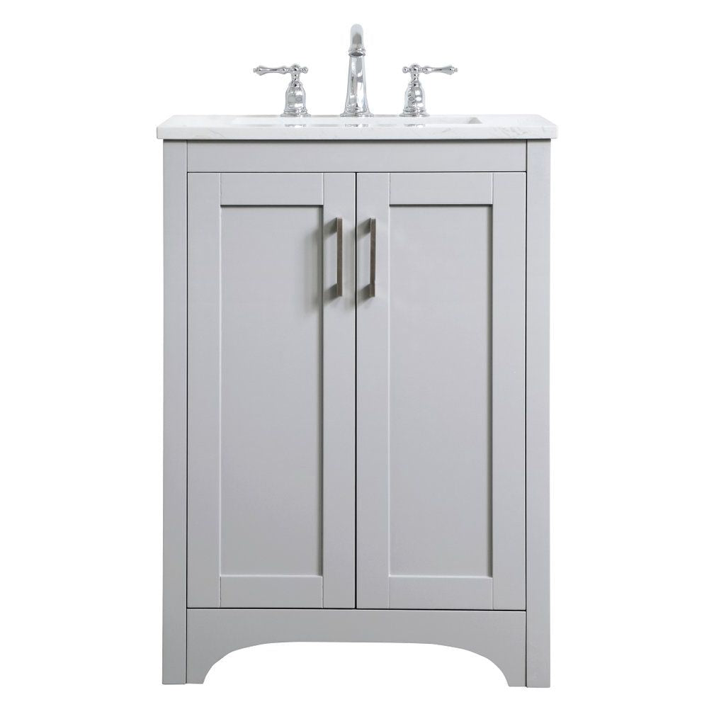 VF17024GR 24" Single Bathroom Vanity in Grey