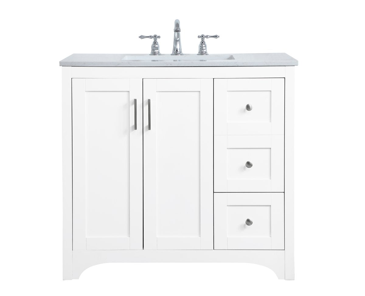 VF17036WH 36" Single Bathroom Vanity in White