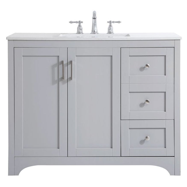 VF17042GR 42" Single Bathroom Vanity in Grey