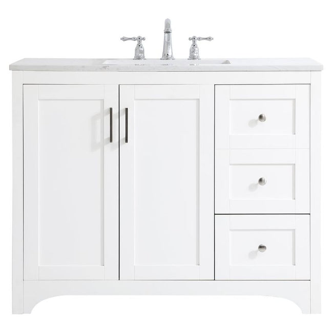 VF17042WH 42" Single Bathroom Vanity in White