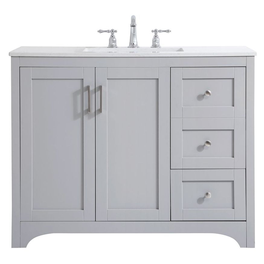 VF17042GR 42" Single Bathroom Vanity in Grey