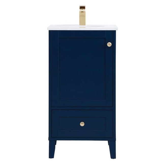 VF18018BL 18" Single Bathroom Vanity in Blue