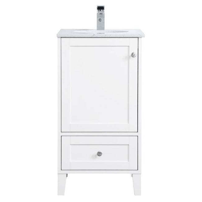 VF18018WH 18" Single Bathroom Vanity in White
