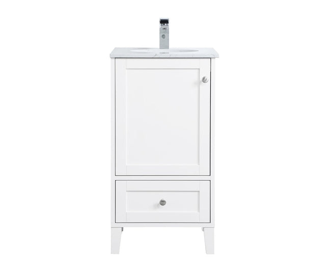 VF18018WH 18" Single Bathroom Vanity in White