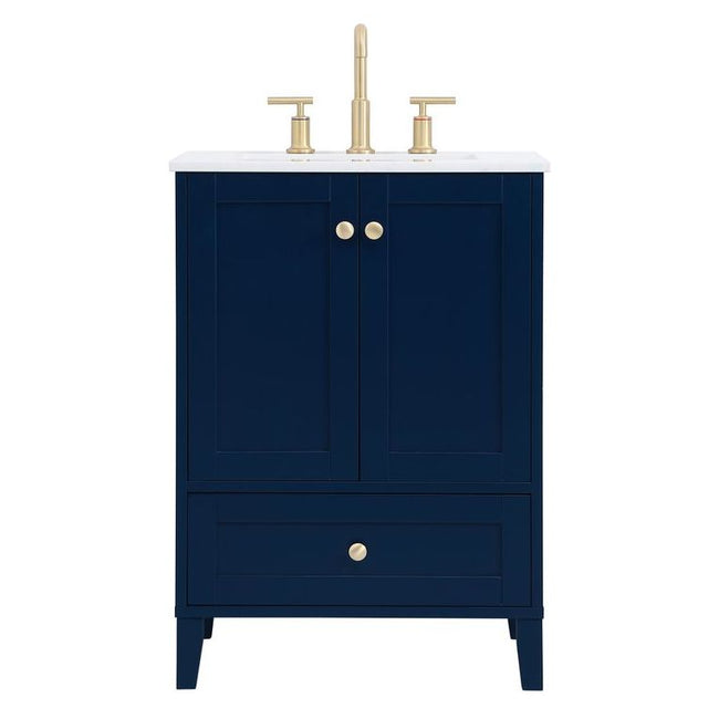 VF18024BL 24" Single Bathroom Vanity in Blue