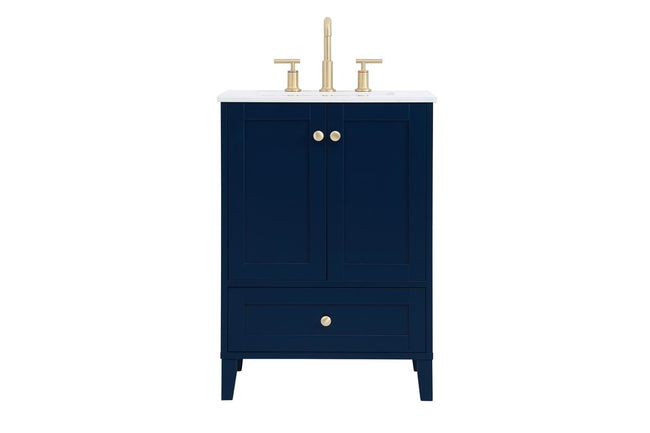 VF18024BL 24" Single Bathroom Vanity in Blue