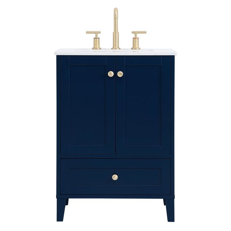 VF18024BL 24" Single Bathroom Vanity in Blue