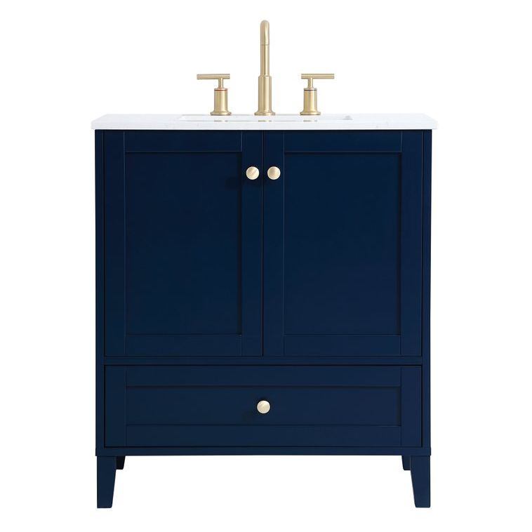 VF18030BL 30" Single Bathroom Vanity in Blue