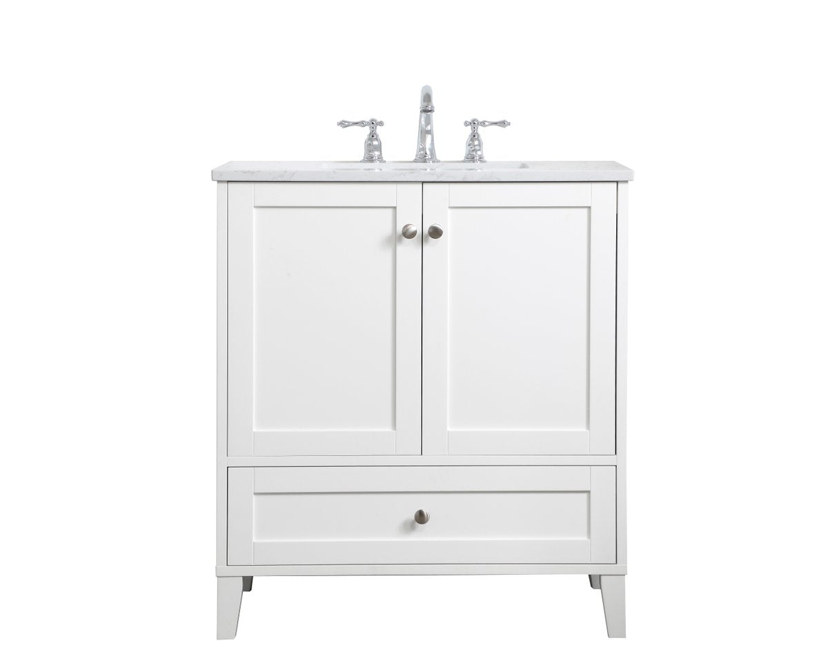 VF18030WH 30" Single Bathroom Vanity in White